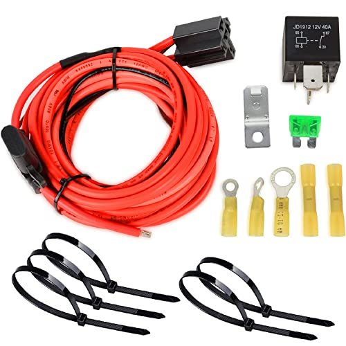 Electric Fuel Pump Relay Kit Fuel Pump Wiring Harness Kit...