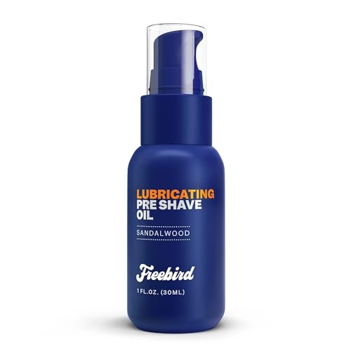 Freebird Pre Shave Oil for Men - 30mL Natural Sandalwood...