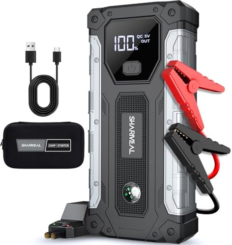 Sharmeal Car Jump Starter 4000A, Jump Starter Battery Pack...