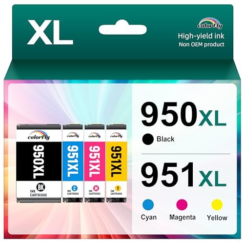 colorfly 950 951XL Ink Cartridge Compatible for HP 950xl...