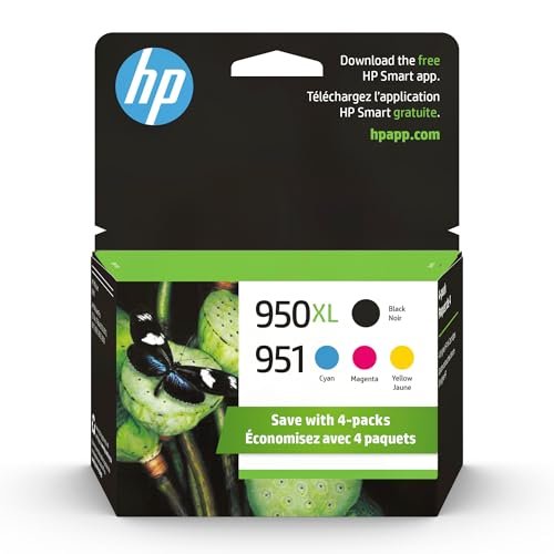 HP Original 951 Cyan, Magenta, Yellow / 950XL Black Ink...