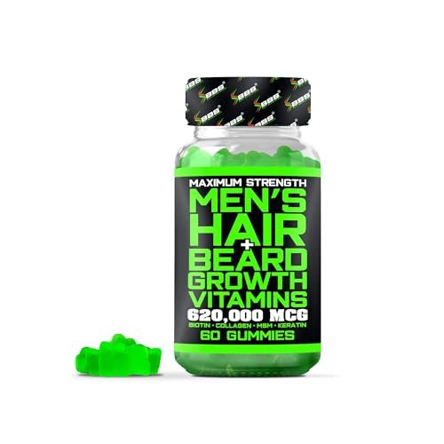 Best Beard Stuff Beard Growth Vitamins - Biotin Gummies...