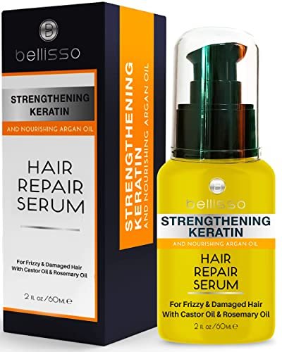 Keratin Hair Serum - Heat Protection Treatment and Anti...
