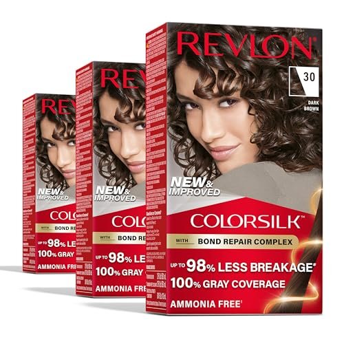 Revlon ColorSilk with Bond Repair Complex, Brown Permanent...