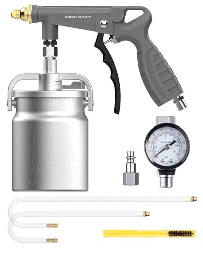 InoKraft Undercoating Spray Gun with Suction Feed Cup, 360°...