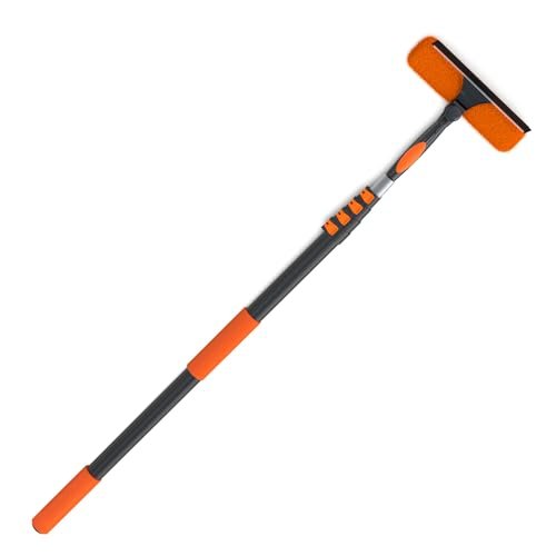 LAANPOLE 26FT Window Squeegee with Extension Pole, 2-in-1...