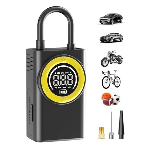 Tire Inflator Portable Air Compressor,150 PSI Cordless Air...