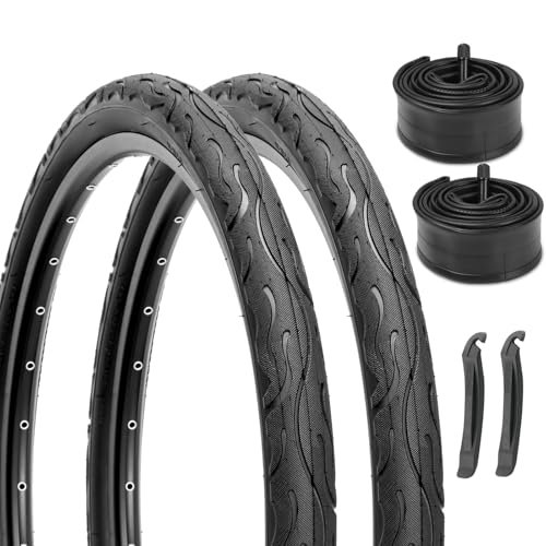 2-Pack Cruiser Bike Tires Set: Hycline 26x2.125 inch...