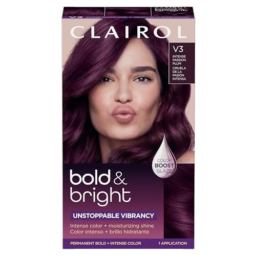 Clairol Bold & Bright Permanent Hair Dye, V3 Intense...