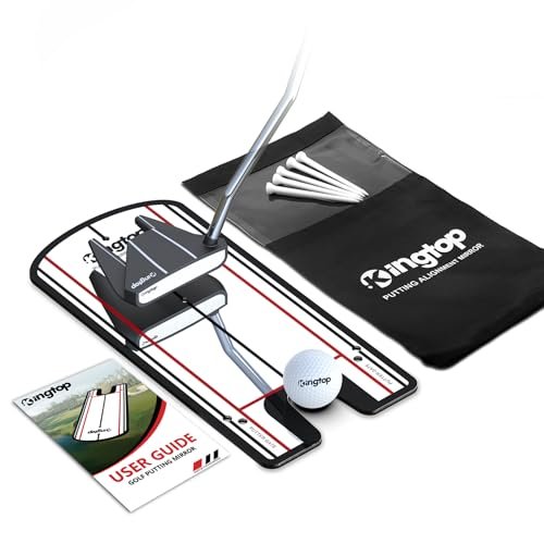 KINGTOP Classic Golf Putting Mirror - Portable Alignment...
