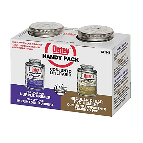 Oatey 30246 4 oz. PVC Regular Clear Cement and 4...