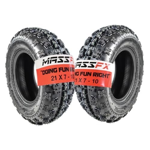 MASSFX 21x7-10 Front Tires (2) for Sport Quad: All-Terrain...