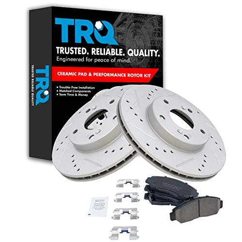 TRQ Front Performance Brake Pad & Rotor Kit Brake Pads...