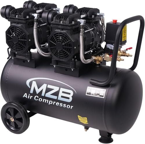 MZB 13 Gallon Ultra Quiet Air Compressor 115PSI Steel...