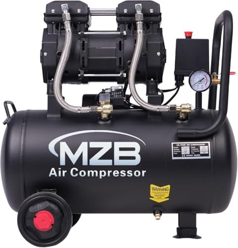 MZB 6.4 Gallon Ultra Quiet Air Compressor 110V/60Hz 1.5HP...