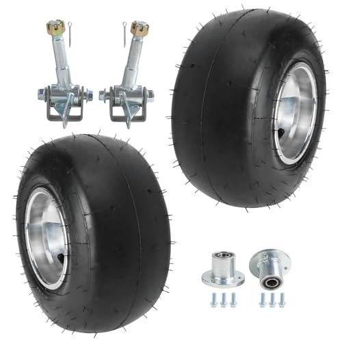 CWTD 2pcs 10x4.50-5 Slick Tires and 5
