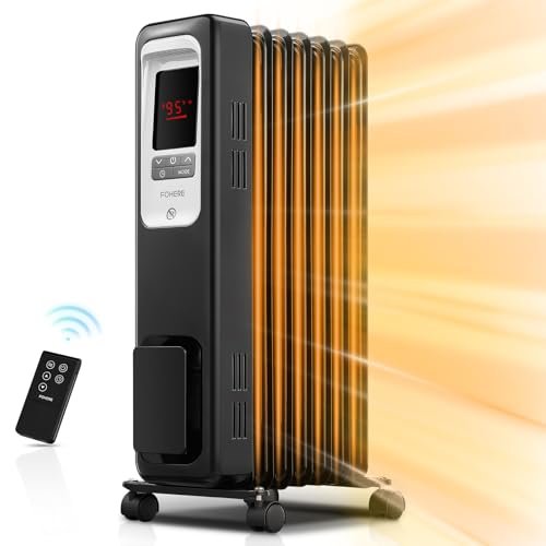 FOHERE Oil Filled Radiator Heater for Indoor Use Large...