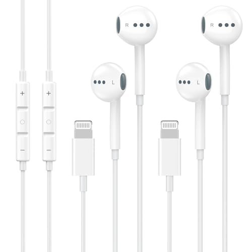 2 Pack Wired Headphones for iPhone Earbuds with Built-in...