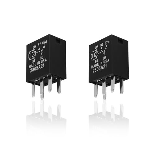 2PCS 35A 12V Relays,5 Pin Fuel Pump Relay Kit Replacement...