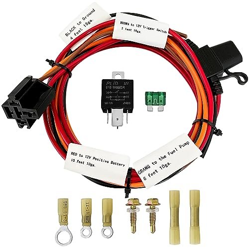 JY Performance Electric Fuel Pump Relay Kit for 12V...