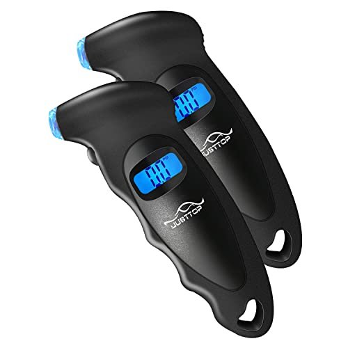 JUSTTOP 2 Pack Digital Tire Pressure Gauge, 150PSI 4...