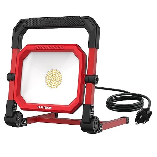 CRAFTSMAN 4500LM 46W LED Work Light, Wet Rated, 450W...