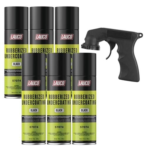 LAUCO Rubberized Undercoating Black 15oz Aerosol Spray...
