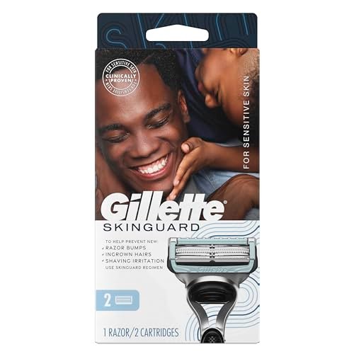 Gillette SkinGuard Razors for Men, 1 Razor Handle and 2...