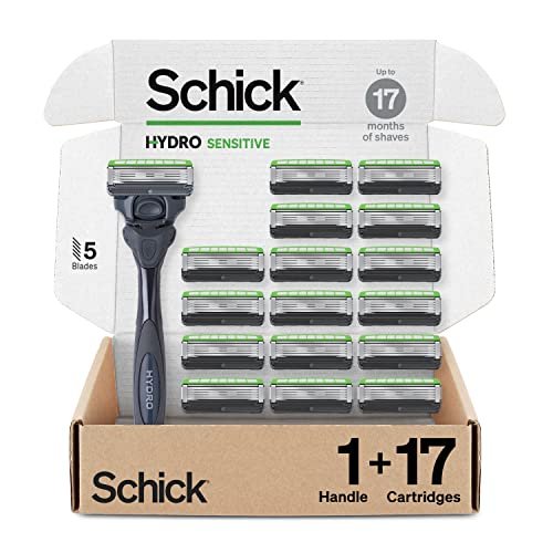 Schick Hydro Sensitive Razors for Men | 5-Blade Mens...