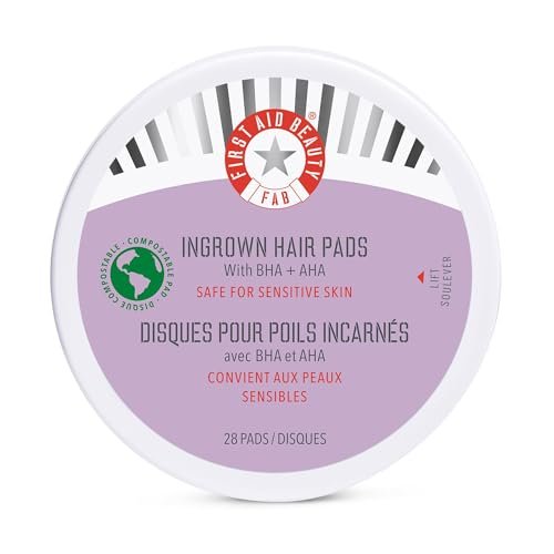 First Aid Beauty - Ingrown Hair Pads with BHA +...