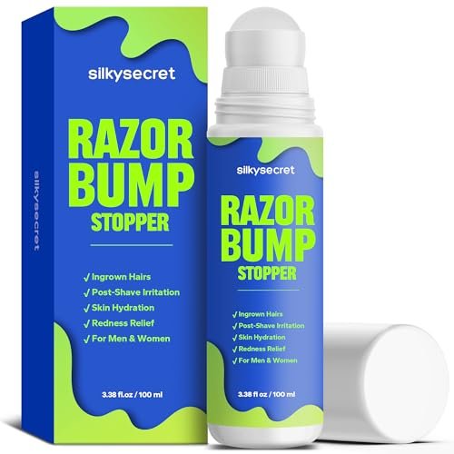 SilkySecret Razor Bump Stopper (3.38 Fl Oz), Ingrown Hair...