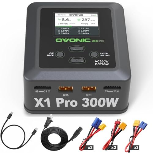 OVONIC X1 Pro Dual RC Lipo Battery Balance Charger for...