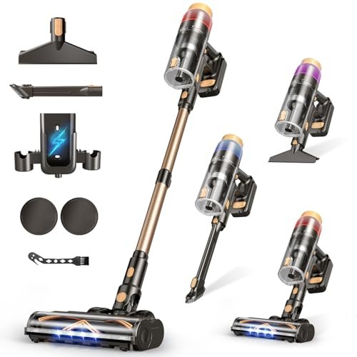 VBUOO Cordless Vacuum Cleaner, 580W 48KPA 70 Mins Vacuum...