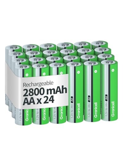 Granicell AA Rechargeable Batteries 2800 mAh High Capacity...