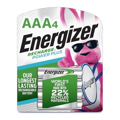 Energizer Power Plus Rechargeable AAA Batteries (4 Pack),...