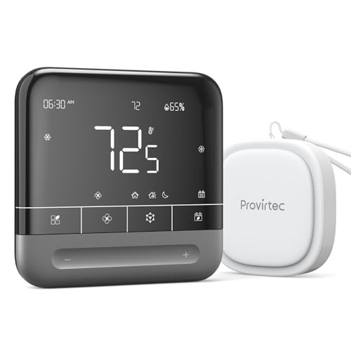Provirtec Smart Thermostat for Home with Room Sensor, 7...