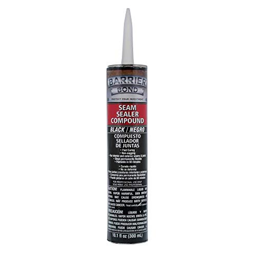 Barrier Bond Automotive Seam Sealer, 10.1oz Tube, Black...