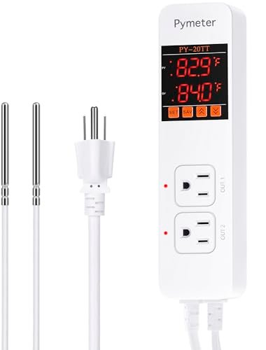 Pymeter Digital Temperature Controller Dual Probe Reptile...