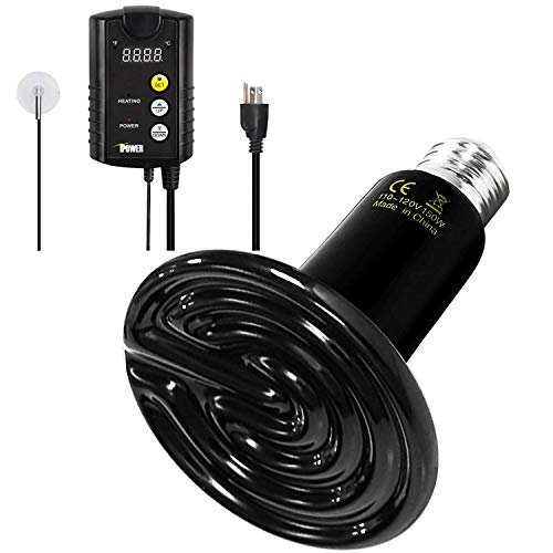 Simple Deluxe 150W Reptile Heat Bulb and 40-108 Degrees...