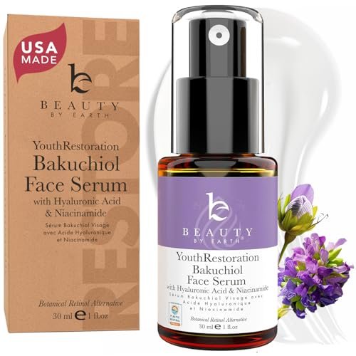 Bio Retinol Alternative Bakuchiol Serum - Smooths Skin &...