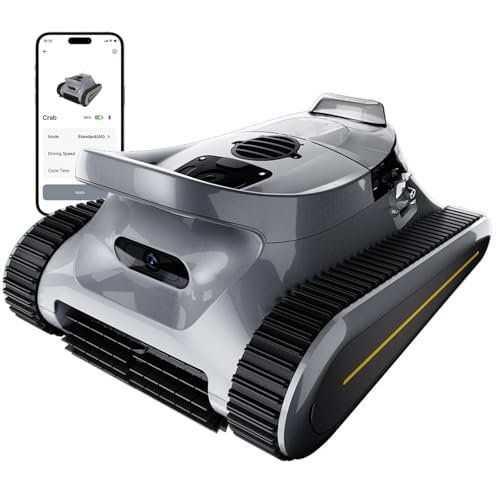 Cordless Robotic Pool Cleaner -Pool Vacuum 180W Brushless...