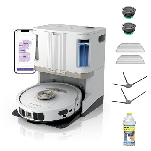 Shark Robot Vacuum & Mop Combo, PowerDetect NeverTouch...