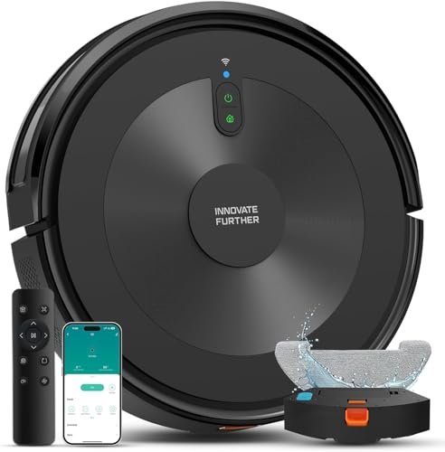 Robot Vacuum and Mop: 2-in-1 Robot Vacuum Cleaner 3000Pa...