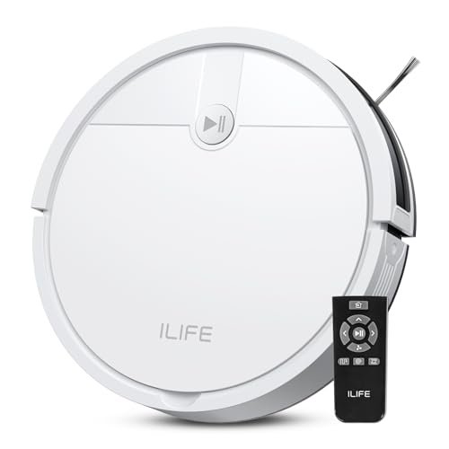 ILIFE V2 Robot Vacuum Cleaner, Tangle-Free Suction, 120...