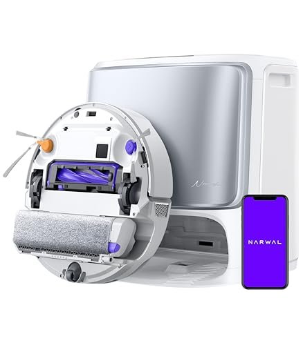NARWAL Flow Robot Vacuum and Mop Combo, FlowWash Real-Time...