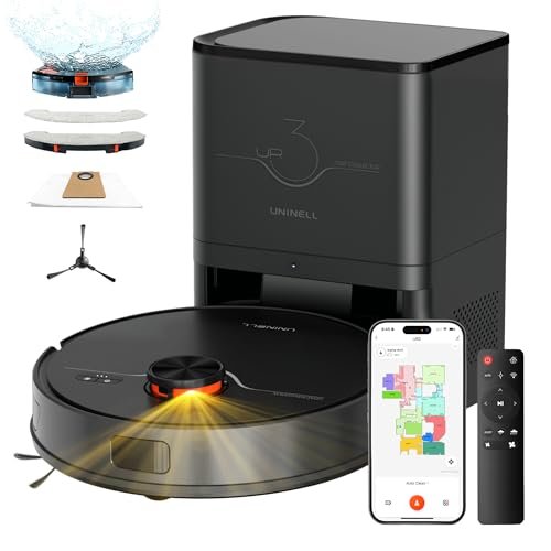 uninell Robot Vacuum and Mop Combo,Lidar Navigation Robotic...