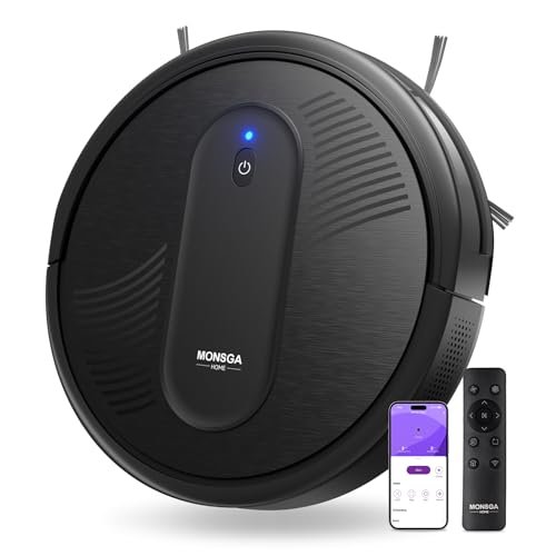 MONSGA Robot Vacuum Cleaner, 3000Pa Powerful Suction...