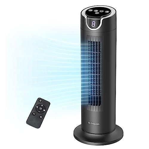 DR.PREPARE Tower Fan for Bedroom, 25 dB Quiet DC...