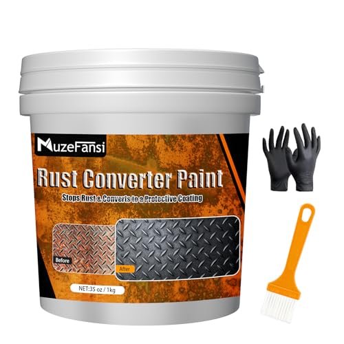 2-in-1 Rust Converter & Metal Primer – Stops Rust, Paint...