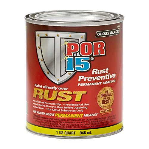 POR-15 Rust Preventive Paint - Black - Quart POR15